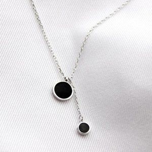 NEW 925 Sterling Silver Coin Drop Necklace